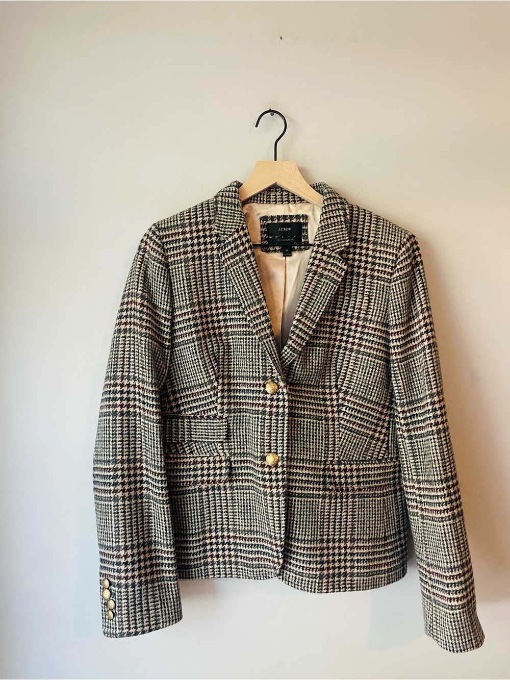 J. Crew Plaid Schoolboy Blazer - Picture 1 of 10